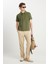 Erkek Regular Fit Polo Yeşil Erkek Kısa Kol T-Shirt 1