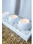 3'lü Yuvarlak Beyaz Tealight Mumluk Seti 5