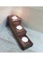 Dekoratif Doğal Ahşap 3 Lü Set Mumluk Oyma Şamdan Tealight Mumlar ile 1