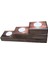 Dekoratif Doğal Ahşap 3 Lü Set Mumluk Oyma Şamdan Tealight Mumlar ile 3