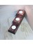 Dekoratif Doğal Ahşap 3 Lü Set Mumluk Oyma Şamdan Tealight Mumlar ile 4