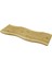 Dalgalı Kenar Çift Taraf=düz - Dalgalı Oyuk Kanallı Ahşap Bambu Sunum Tepsi 15X39X1.5CM (4172) 1