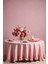 Vintage Soft Pembe Fırfırlı Keten Masa Örtüleri 17 Boy Seçeneğiyle 2