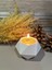 Tealight Beton Mumluk Dekoratif Mumluk Geometrik Beton Mumluk Altıgen Mumluk 3