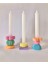 Studio Yabu - Renkli Puzzle Şamdan Mumluk Set 8'li 1
