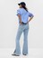 High Rise Split Hem 70S Flare Washwell™ Jean Pantolon 2