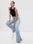 High Rise Split Hem 70S Flare Washwell™ Jean Pantolon 4