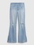 High Rise Split Hem 70S Flare Washwell™ Jean Pantolon 6