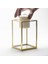 15 x 10 x 10 cm Mumluk Pirinç Gold Geometrik Teraryum Cam Fanus Düğün Nişan Söz Organizasyon Dekoru 2