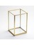 15 x 10 x 10 cm Mumluk Pirinç Gold Geometrik Teraryum Cam Fanus Düğün Nişan Söz Organizasyon Dekoru 3