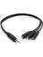 Kulaklık Çoklayıcı 3.5 mm Erkek x 1 / 3 Stereo Dişi x 3 - 30 cm Y Kablo 1