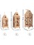 Ahşap Mdf Boyanabilir Dekoratif Fener Şamdan Mumluk( 3' Lü Set ) 2