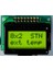 2x8 LCD Ekran CBC008002A00-YHY-R Stn LED Aydınlatmalı 1