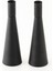Kule 2'li Şamdan Siyah Kaplam Modern Metal Mumluk Şamdan Seti 4