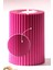 3 Lü Pembe Mumluk Dekoratif Tealight Set Mum Abs Plastik 3
