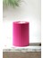 3 Lü Pembe Mumluk Dekoratif Tealight Set Mum Abs Plastik 4