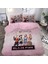 Pembe Black Pink Temalı Baskılı Çift Kişilik Nevresim Takımı 1