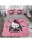 Hello Kitty Temalı Baskılı Çift Kişilik Nevresim Takımı 1