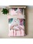 Pembe Flamingo Temalı Baskılı Tek Kişilik Nevresim Takımı 1