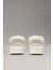 Kadın Ck Canvas Platform Sandalet - Ekru 4