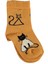 New Cats Yaş Soket Çorap Hardal 1
