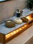 Three Drops Minimal Dekoratif Beton Tealight Mumluk 3'lü Set [ Vizon-Beyaz-Karamel ] 2