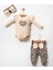 Mini Cayzen Leoparlı 3lü Bebek Takımı 1