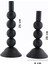 Round 2'li Metal Şamdan Seti Siyah Dekoratif Mumluk 5