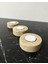 Doğal Traverten Mumluk, Mermer Mumluk, Mermer Tealight Mumluk 3 Adet, Yuvarlak Mermer Mumluk 1