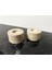 Doğal Traverten Mumluk, Mermer Mumluk, Mermer Tealight, Mumluk 2 Adet, Yuvarlak Mermer Şamdan 2