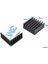 14X14X6MM Aluminyum Soğutucu Siyah M3 Yapıştırma Etiketli Raspberry Xbox Chipset Ekran Kartı Ram 2