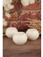 Angdesign Bodrum 3'lü Seramik Mumluk-Krem 5