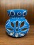 Nazar Boncuklu Seramik Buhurdanlık Mavi 1