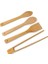 Bambu Servis ve Spatula Seti 4'lü Set, 4 Adet Bambu Servis Seti - Rustik Şıklıkla Sofranızı Tamamlayın! Ahşap Servis ve Spatula Seti 4'lü Set 2