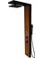 Massage Shower Panel Çift Renk Victoria Siyah- Teak Ağacı Desenli Premium Lena 2