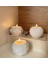 Tealight Beton Geometrik Mumluk 3 Lü Set, Dekoratif Hediyelik 1