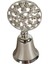 Çiçekli Çan Mum Söndürücü-Gümüş 3