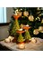 Yılbaşına Özel Dekoratif Seramik Konsept 3'lü Çam Ağacı Şamdan/tealight Mumluk 4
