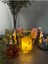 Cam Tealight Yılbaşı Dekorasyon Mumluk, Soya Şeker Kamışı 3