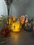 Cam Tealight Yılbaşı Dekorasyon Mumluk, Soya Şeker Kamışı 4