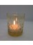 Amber Kristal Yaprak Kesme Orta Boy Cam Bardak Mumluk ve Tealight Seti 2