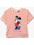 Minnie Mouse Baskılı Lisanslı Çizgili Kısa Kollu Tişört 1