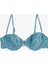 Çıkarılabilir Askılı Dokulu Çizgili Balenli Bikini Üstü 1