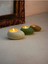 Three Drops Minimal Dekoratif Beton Tealight Mumluk 3'lü Set [ Alaçatı-Avokado-Karamel ] 1