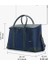 The Cabin Duffle Vegan Deri Çapraz Askılı Seyahat Çantası 16'' Dizüstü Bilgisayar Bölmeli Mavi - 22L Money Moves' 5