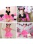 Pembe Fiyonklu Minnie Mouse Tacı Mini Kulak 5