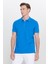 ALTINYILDIZ CLASSICS Erkek Royal Mavi %100 Pamuk Kıvrılmaz Polo Yaka Slim Fit Dar Kesim Tişört 7