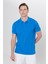 ALTINYILDIZ CLASSICS Erkek Royal Mavi %100 Pamuk Kıvrılmaz Polo Yaka Slim Fit Dar Kesim Tişört 9