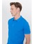ALTINYILDIZ CLASSICS Erkek Royal Mavi %100 Pamuk Kıvrılmaz Polo Yaka Slim Fit Dar Kesim Tişört 10