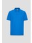 ALTINYILDIZ CLASSICS Erkek Royal Mavi %100 Pamuk Kıvrılmaz Polo Yaka Slim Fit Dar Kesim Tişört 9